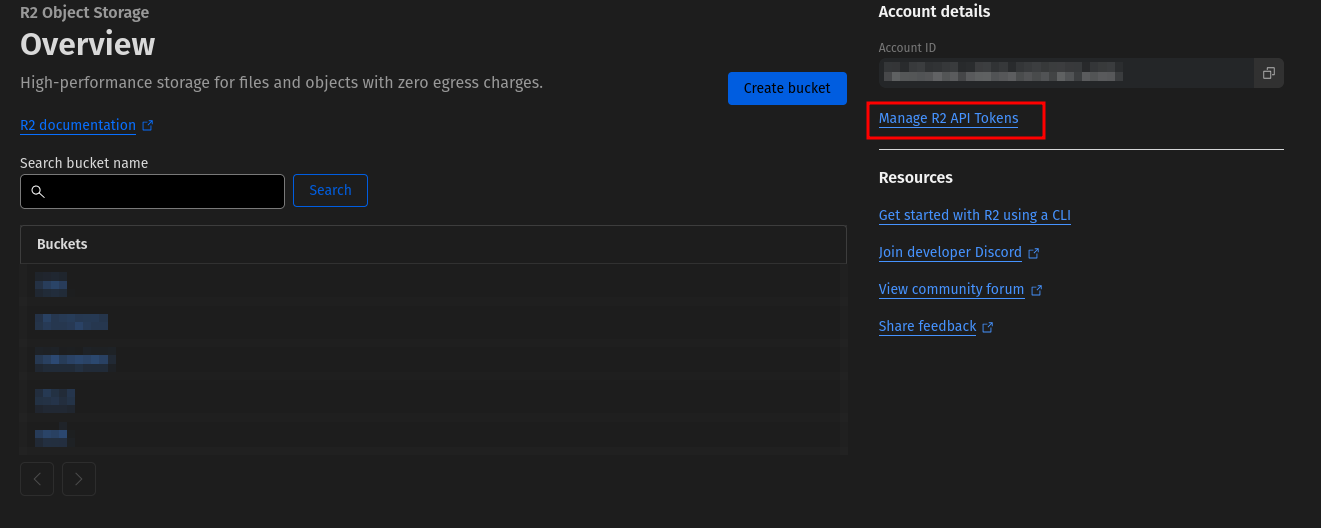 Managing R2 API Tokens